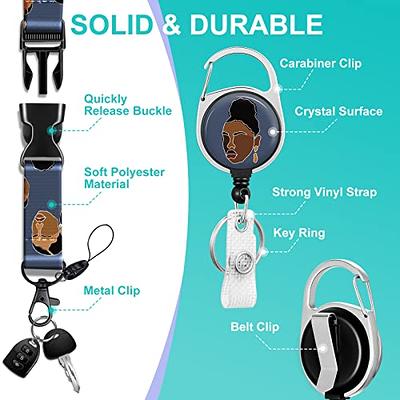  Plifal ID Badge Holder with Lanyard and Retractable Badge Reel  Belt Clip,Cartoon Heart Keychain Lanyards Clip on Badge Extender Vertical  ID Sleeve for Women : Office Products
