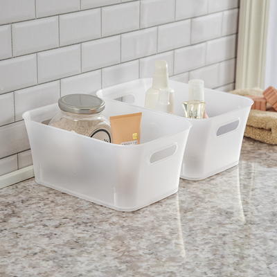 3) MainStays 50 Quart Clear Lidded Storage Totes