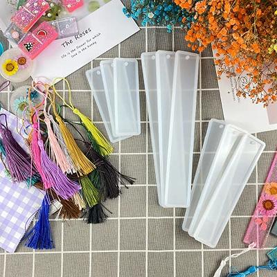 10 pcs Light Blue Bookmark Tassels, Silky Craft Tassels, Decorative Tassel  Sewing, Tassle for Resin Bookmarks