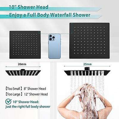Shower Head with Handheld High Pressure-Full Body Coverage Powerful Rain  Showerhead Extra 60 Long Hose and Adjustable Brass Joint Holder- The  Perfect
