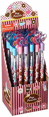 TINYMILLS 24 Pcs Valentine's Day Heart Multi Point Pencils Party Favors Goodie Bag Stuffers Carnival Prize Classroom Exchange Valentine's Day Pencils