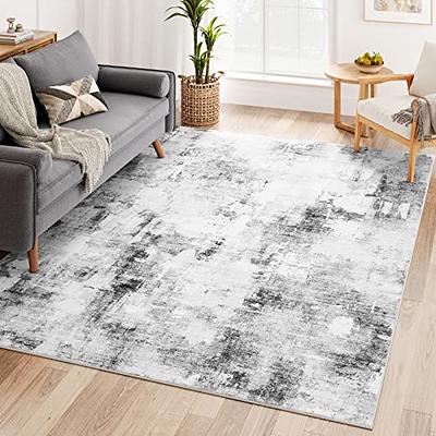 Dripex Modern Abstract Area Rug, Washable 4x6 Rug Soft Fluffy Indoor Carpet  Area Rugs for Living