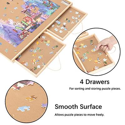Lavievert Jigsaw Puzzle Table Puzzle Plateau Puzzle Board with Four Sliding  Drawers & Puzzle Mat Set for up to 1,500 Pieces - Yahoo Shopping