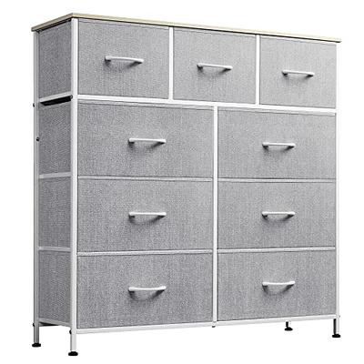 8 Drawers Chest of Fabric Dresser Cabinet Storage Tower Bins Bedroom  Organizer