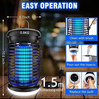 Electric Mosquito Insect Killer Zapper LED Light Fly Bug Trap Pest Control  Lamp