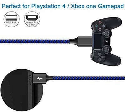 2 Pack - 6ft Micro USB Charger Cable Playstation 4 PS4 Dualshock Controller