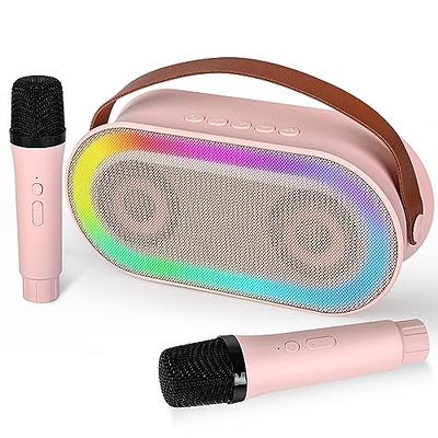 Link Wireless Bluetooth Karaoke Microphone Portable 3-in-1 Handheld  Wireless Speaker Dance Party Makes A Great Gift For Kids & Adults - Rose  Gold