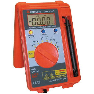 Triplett 310 (3018) Hand-Sized Analog Voltmeter, 18 Ranges and Functions