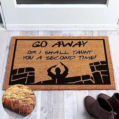 Coir Welcome Mats for Front Door Funny Door Mat Outside Farmhouse