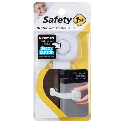 Safety 1ˢᵗ Double Door Baby-Proofing Cabinet Lock (2pk), Charcoal