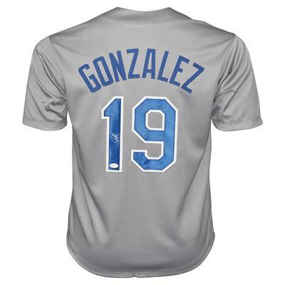 Juan Gonzalez Signed Texas Grey Baseball Jersey