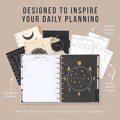 POPRUN Monthly Planner 2024-2025 (6.5'' x 8.5'') 18-Month Calendar Book  (Jan.2024-Jun.2025) Soft Cover, Planner with Monthly Tabs & Pocket, 100 GSM  Paper - Black - Yahoo Shopping