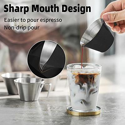 Espresso Measuring Cup Stainless Steel - Set of 2pcs Espresso Shot