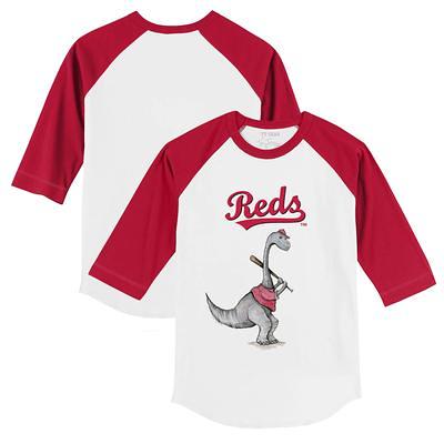 Cincinnati Reds Tiny Turnip Women's Bronto 3/4-Sleeve Raglan T