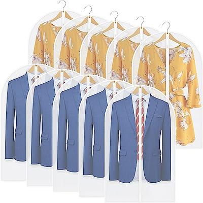 YYDSLEE Clear Garment Bags for Hanging Clothes Storage 4 Gusset