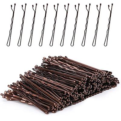 Heliums 2 inch Wavy Bobby Pins in Light Brown