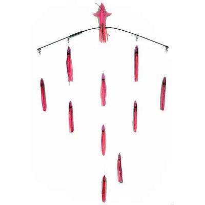 Sterling Tackle 36in Tracker Bar w/ 9in Machines - Port - Pink