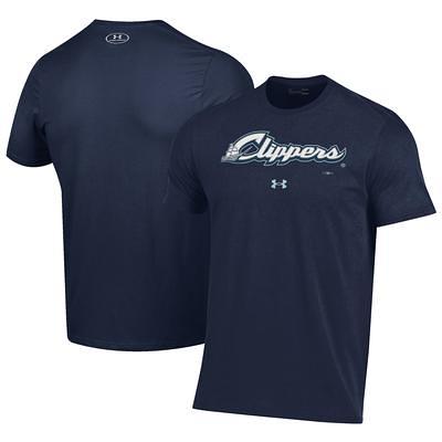 Men's Champion Navy Columbus Clippers Jersey Long Sleeve T-Shirt