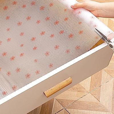 Bloss Plastic Shelf and Drawer Liner Waterproof Non Adhesive Cupboard Liner  for Kitchen, Bathroom, Cabinets, Storage, Desks, Shelf Mats-Clear