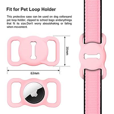  Airtag Dog Collar Holder, DLENP Silicone GPS Tracking  Accessories Protective Cat Collar with Bone Pattern (1 Pack(Black)) : Pet  Supplies