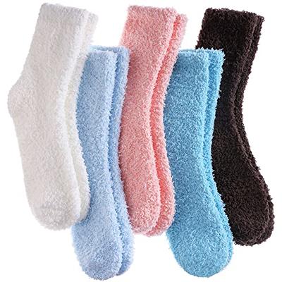 CHOWISH Womens Fuzzy Slipper Socks Super Soft Microfiber Fluffy