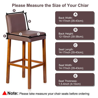 Unique Bargains Bar Stool Covers Counter Height Side Chair