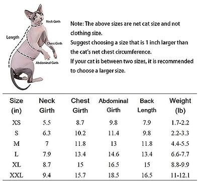  Bonaweite Hairless Cat Tuxedo Shirt，Cat Clothes for