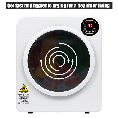 Flynama 3.23 cu. ft. 120-Volt Portable Clothes Electric Dryer with Touch  Screen Panel in White - Yahoo Shopping