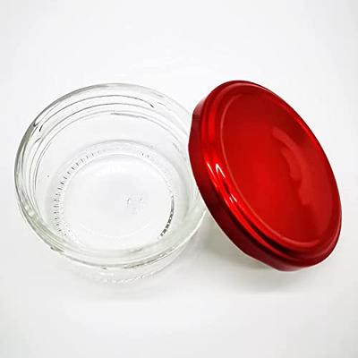 Small Glass Condiment Containers With Lid, Salad Dressing