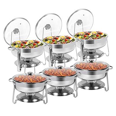 Nicole Fantini Collection Buffet Serving Kit Disposable Aluminum Chafing Dish Buffet Party Set 24pc