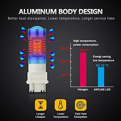 T10 LED Bulb 3014 21-SMD Canbus 6000K White, Pack of 4