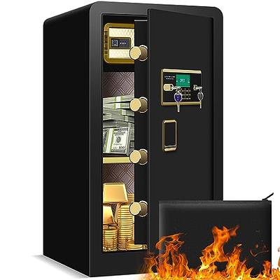 2.6 Cu ft Extra Large Home Safe Fireproof Waterproof, Anti-Theft Digital  Home Security Safe Box With Fireproof Document Bag, Separate Lock Box and  Led Light (19.68*12.99*14.96) - Yahoo Shopping