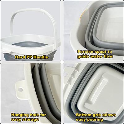 SAMMART 10L (2.6 Gallons) Collapsible Tub - Foldable Dish Tub - Portable  Washing Basin - Space Saving Plastic Washtub 