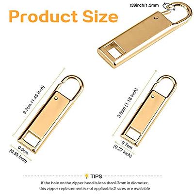 Replacement Zipper Pull Tab, Metal Zipper Handle Mend Fixer Head