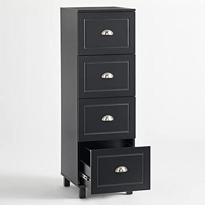 Bradley 2-Drawer Vertical Filing Cabinet Black