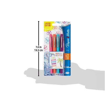  Paper Mate Flair Felt Tip Pens, Medium Point, Special Edition  Tropical Vacation, Pack of 12 : Office Products