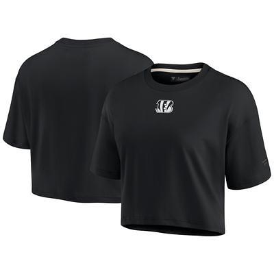 Women's Fanatics Signature Navy Atlanta Braves Super Soft Boxy Short Sleeve Cropped T-Shirt Size: Medium