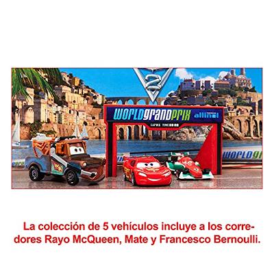 Rayo McQueen y Mate Carro Vehículo De Metal Disney Mattel
