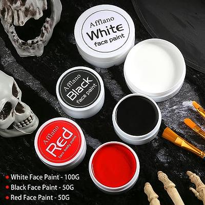 BOBISUKA Halloween Cosplay SFX Makeup Black + White Face Body Paint Special  Effects Makeup Kit Dress Up Non Toxic Face Painting Kits for Adult Full  Coverage Face paint Fx Make Up price