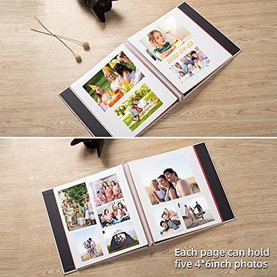 Large Photo Album Self Adhesive for 4x6 8x10 Pictures Magnetic