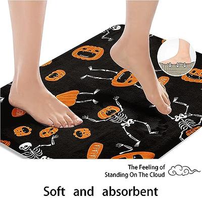 Halloween Bathroom Rugs And Curtains Set - 4 Pieces Pack