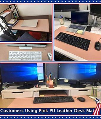 24 X 60 Inch XL Desk Pad Protector Clear Desk Mats Blotter on Top of Desks  for L