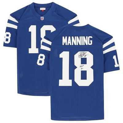 Peyton Manning Indianapolis Colts Autographed Blue Mitchell & Ness