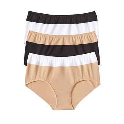 Jockey Plus Size Elance Brief - 3 Pack- 1486, 8, Brown - Yahoo Shopping