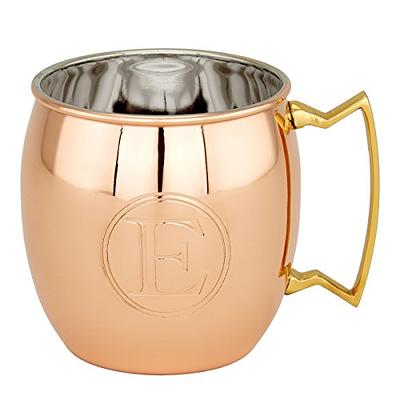 Solid Copper Mule Mug, Copper Handle, 18 oz