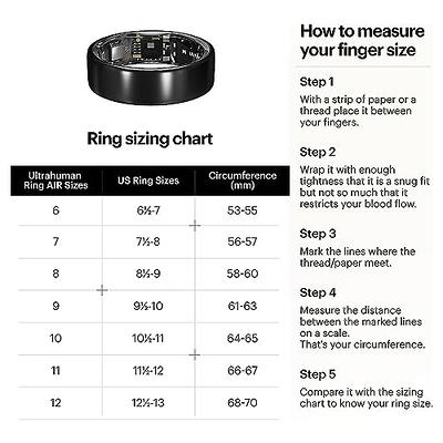 Ultrahuman Ring AIR - Sleep-Tracking, Movement & Recovery, HRV, 6 Days  Battery Life with Lifetime Free Subscription (Size 6) - Yahoo Shopping