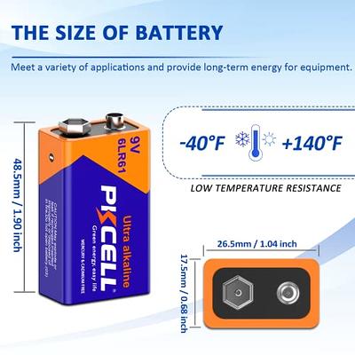 Duracell Coppertop 9V Battery, 1 Count Pack, 9-Volt Battery with  Long-lasting Power, All-Purpose Alkaline 9V Battery for Household and  Office Devices