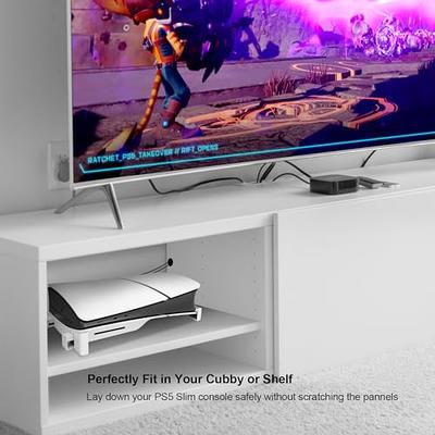 2-in-1 Horizontal Stand Compatible With Ps5 Slim Disc & Digital Edition  Console, Ps5 Slim Base Vertical Stand For Ps Vr2 Devices