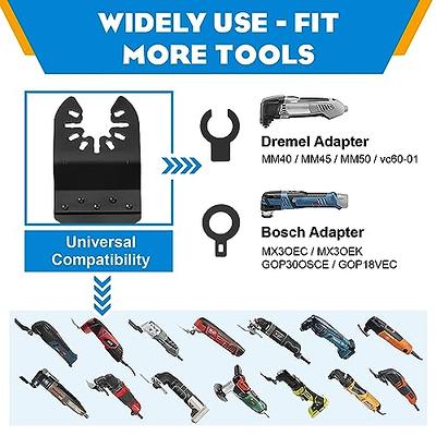 EZARC Oscillating Tool Blades Carbide Multitool Saw Blades for Hard Material Hardened Metal Nails Bolts and Screws 3-Pack