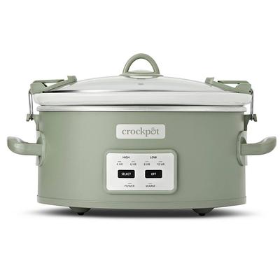 Crock Pot 6qt Cook and Carry Programmable Slow Cooker - Sage - Yahoo  Shopping